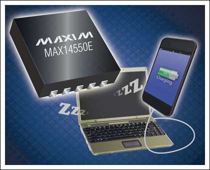 MAX14550E USB主機充電器識別模擬開關(guān)