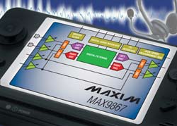 Low-power audio codec has programmable filters for enhanced audio experience.