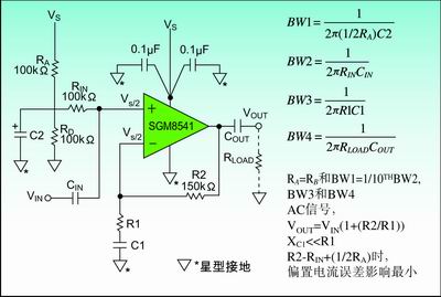 圖2：接電容C2來(lái)旁路AC信號(hào)，提高AC的電源抑制。