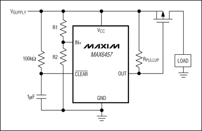 圖2. 當(dāng)監(jiān)控電路檢測到過壓情況時(shí)，p溝道MOSFET斷開電源。