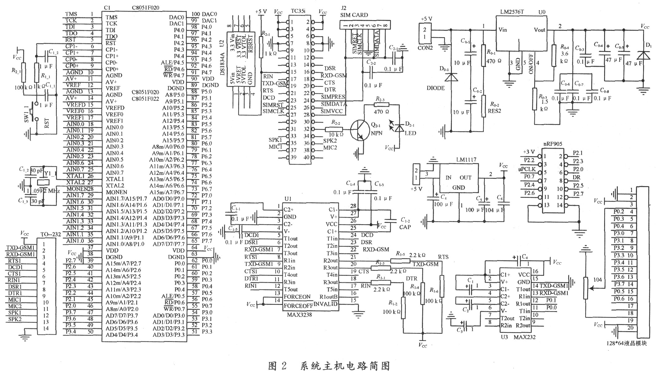 模塊電路簡圖