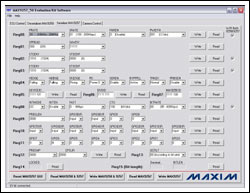 圖13. 上圖表明正確設(shè)置了MAX9257串行器。Deserializer MAX9258屏幕應(yīng)該和該屏幕顯示相似，這樣，系統(tǒng)才能在照相或I2C模式下正常工作。