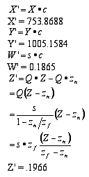 我們可計算出三維虛擬世界中的點(diǎn)（X、Y、Z、1.0）將變換到位置（X'、Y'、Z'、W'）