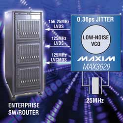 Clock generators with multiple outputs generate all Ethernet frequencies.