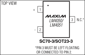 LM4050、LM4051：引腳配置