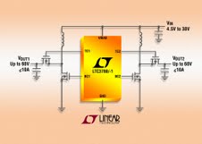 雙輸出、大功率同步升壓型開關 DC/DC 控制器 LTC3788/-1