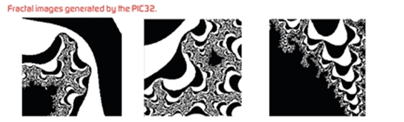 圖4：用PIC32所產(chǎn)生的不規(guī)則幾何圖形。