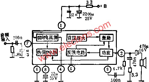D2611內(nèi)部方框圖和外圍電路圖  m.sdkjxy.cn