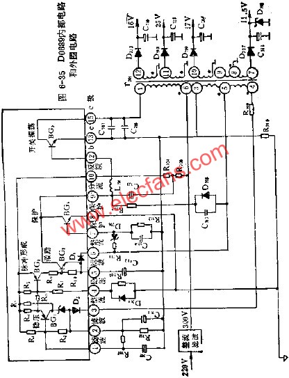 D0689內(nèi)部電路和外圍電路圖  m.sdkjxy.cn