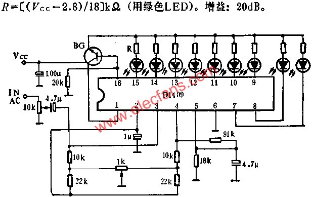 D1409利用基準(zhǔn)電壓的電平顯示驅(qū)動(dòng)電路  m.sdkjxy.cn