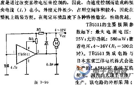 TB5511直流馬達速度控制電路的應用  m.sdkjxy.cn