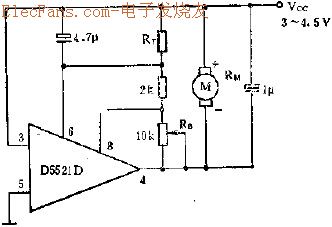 D5521D直流馬達(dá)穩(wěn)速電路的應(yīng)用  m.sdkjxy.cn