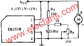 D1470H直流馬達(dá)穩(wěn)速電路的應(yīng)用  m.sdkjxy.cn