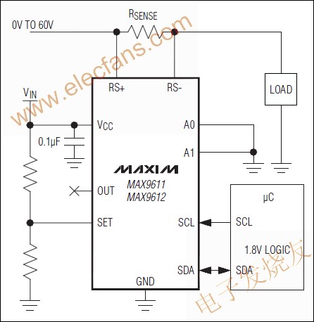 MAX9611/MAX9612電流檢測放大器 m.sdkjxy.cn
