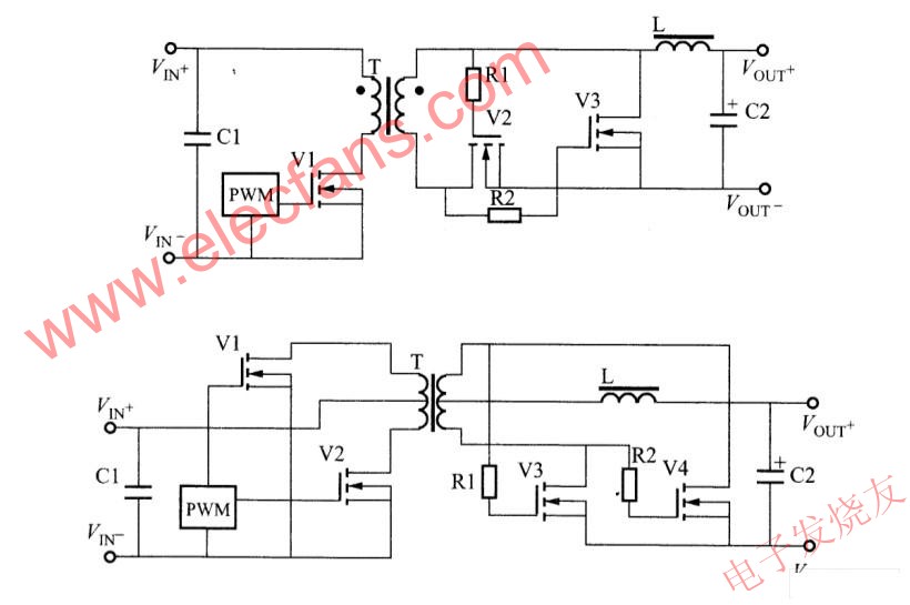 反激、正激、推挽電路的自偏置同步整流電路 m.sdkjxy.cn