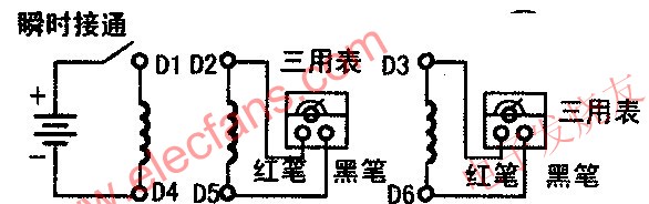 利用萬用表測量電動機引出線的首尾端 m.sdkjxy.cn