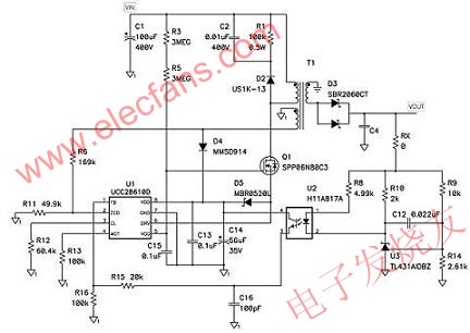光耦合器的R8連接改善了瞬態(tài)響應 m.sdkjxy.cn