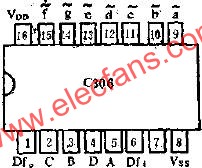 C306的管腳外引線排列和功用線路圖  m.sdkjxy.cn