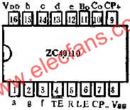 ZC40110管腳外引線排列和功用線路圖  m.sdkjxy.cn