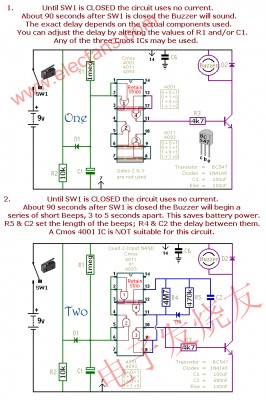 小型獨(dú)立報(bào)警電路的CMOS m.sdkjxy.cn