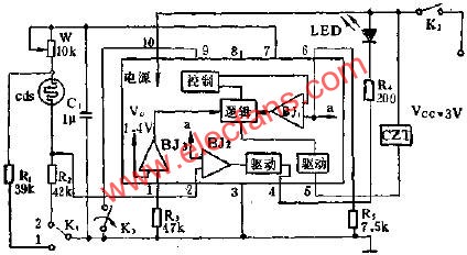 SF1212自動曝光集成電路的應(yīng)用電路圖  m.sdkjxy.cn