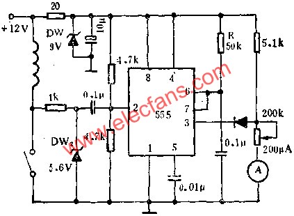 時基集成電路組成速率檢測電路圖 m.sdkjxy.cn