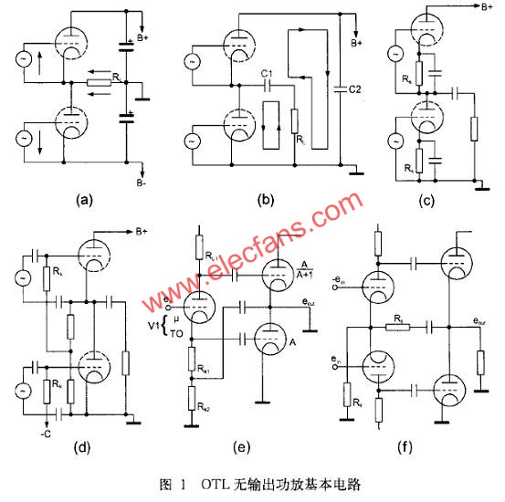電子管OTL功放電路圖  m.sdkjxy.cn