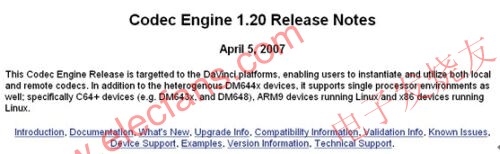  Codec Engine 1.20 Release Notes截圖 m.sdkjxy.cn