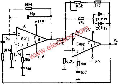1HZ以下的正弦波振蕩器電路圖  m.sdkjxy.cn