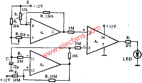 低溫報警指示器電路圖  m.sdkjxy.cn
