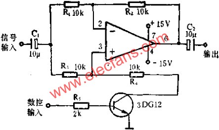 數(shù)控式模擬開(kāi)關(guān)電路圖  m.sdkjxy.cn