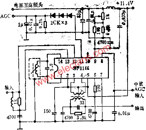 SF1144圖象中放電路的應(yīng)用電路圖  m.sdkjxy.cn