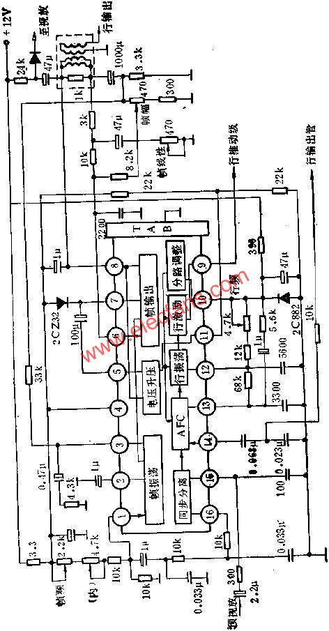 D1379C內(nèi)部方框圖及外圍電路圖  m.sdkjxy.cn