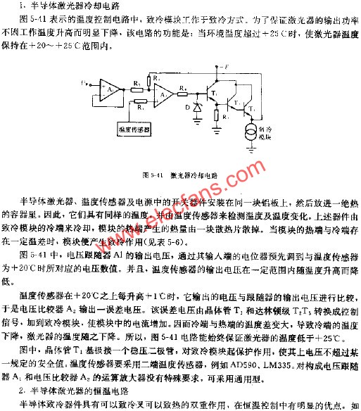 半導(dǎo)體激光器冷卻電路 m.sdkjxy.cn
