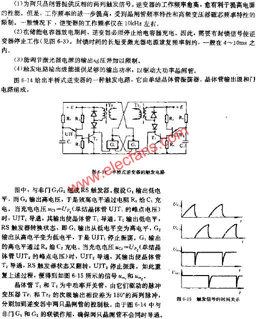 半橋式逆變器的觸發(fā)電路  m.sdkjxy.cn