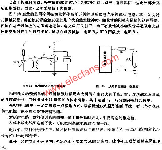 電光調(diào)Q的抗干擾電路  m.sdkjxy.cn