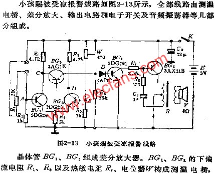 小孩踢被受涼報警電路  m.sdkjxy.cn