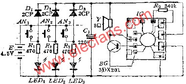 醫(yī)院病床報警呼叫電路  m.sdkjxy.cn