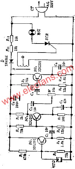 聲控式音樂彩燈電路  m.sdkjxy.cn
