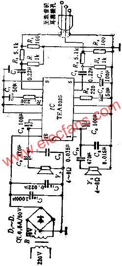 有源音箱電路  m.sdkjxy.cn