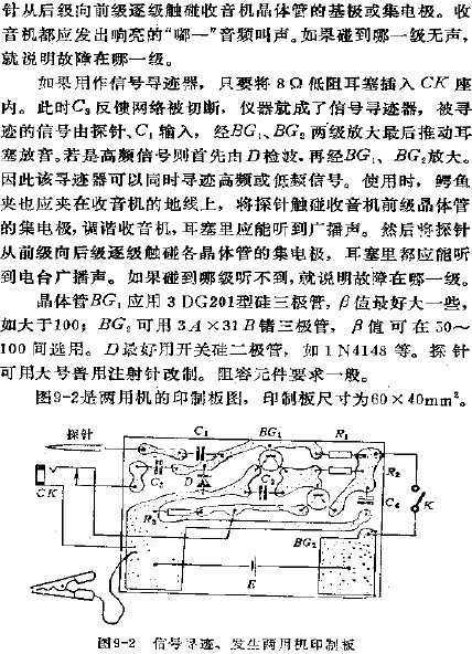 信號尋跡、發(fā)生兩用機印制板