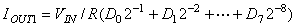 用AD7008構(gòu)成可程控正弦波信號(hào)發(fā)生器圖示