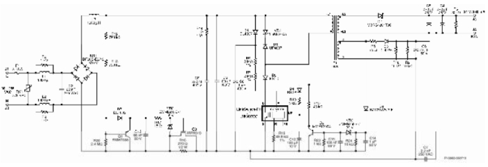 圖8:7 W可調光LED驅動器電路圖。（電子系統(tǒng)設計）
