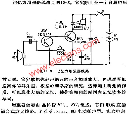記憶力增強(qiáng)器電路  m.sdkjxy.cn