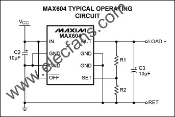 MAX604可調(diào)節(jié)輸出配置 m.sdkjxy.cn