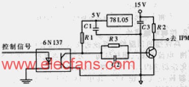 IPM門極驅動隔離電路 來源:m.sdkjxy.cn