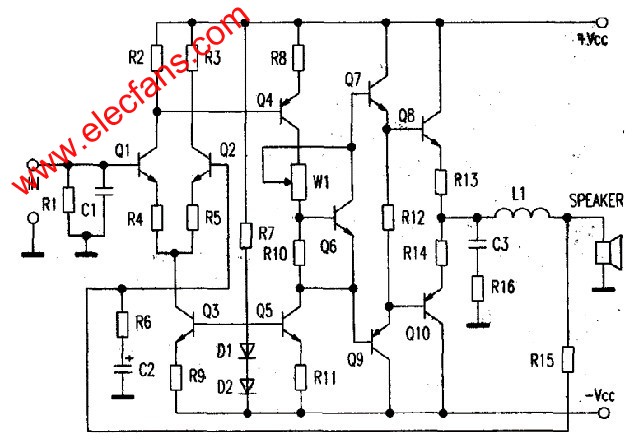 OCL功放電路 m.sdkjxy.cn
