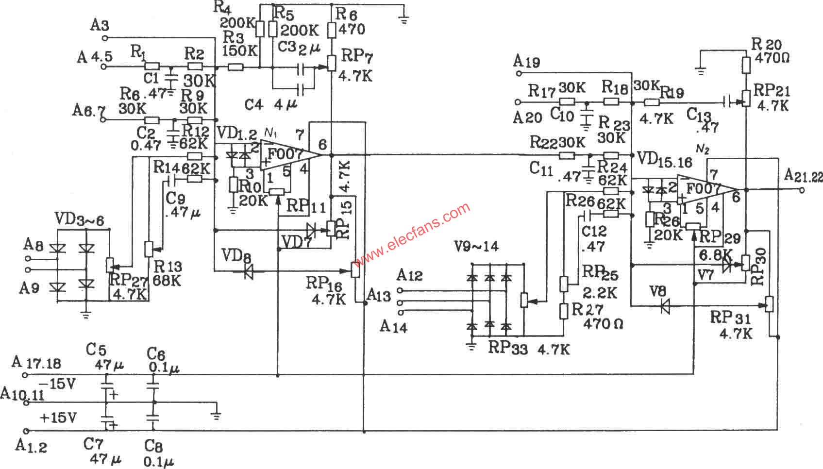 KJT1調(diào)節(jié)控制板電原理圖  m.sdkjxy.cn
