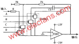 F007組成的可控積分器  m.sdkjxy.cn