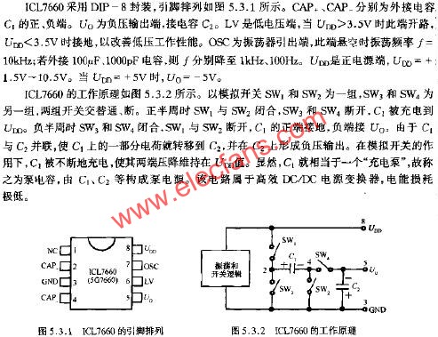 ICL7660的引腳排列  m.sdkjxy.cn